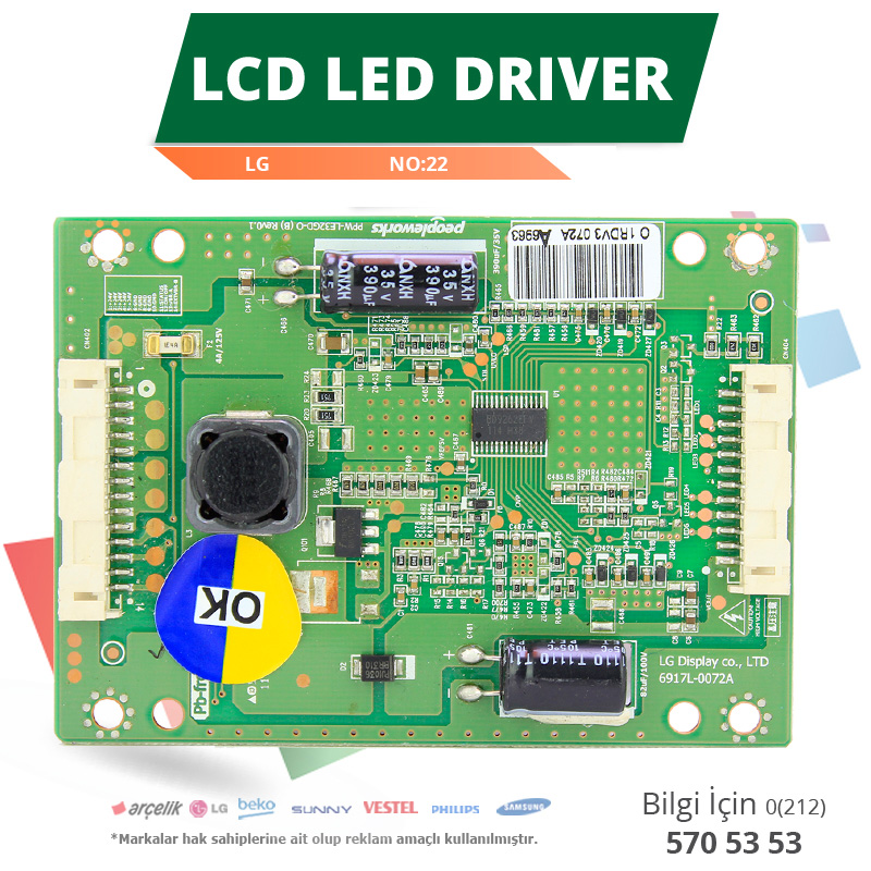LCD LED DRİVER LG (6917L-0072A,PPW-LE32GD-O(B) REV0.1) (LC320EXN SD A1 ...
